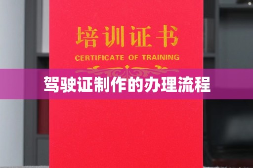 芳苑驾驶证制作的办理流程