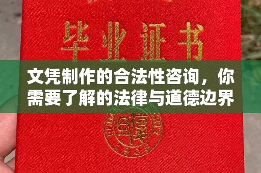 芳苑文凭制作的合法性咨询，你需要了解的法律与道德边界