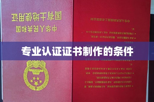 芳苑专业认证证书制作的条件