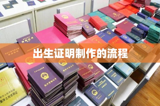 芳苑出生证明制作的流程