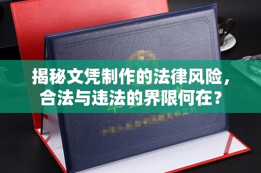 芳苑揭秘文凭制作的法律风险，合法与违法的界限何在？