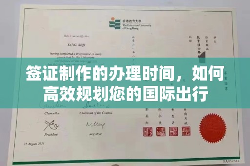 芳苑签证制作的办理时间，如何高效规划您的国际出行