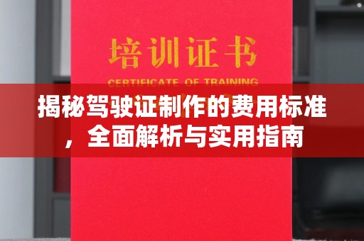 芳苑揭秘驾驶证制作的费用标准，全面解析与实用指南