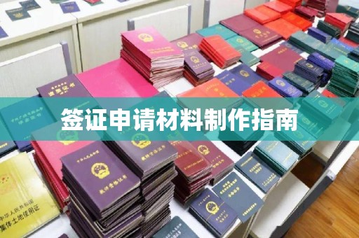 芳苑签证申请材料制作指南