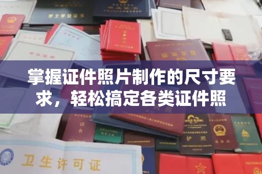 芳苑掌握证件照片制作的尺寸要求，轻松搞定各类证件照