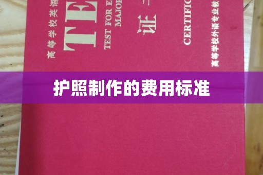 芳苑护照制作的费用标准