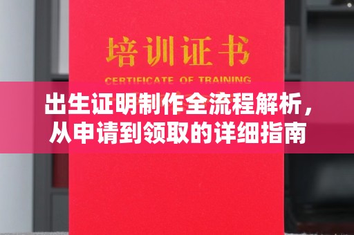 芳苑出生证明制作全流程解析，从申请到领取的详细指南